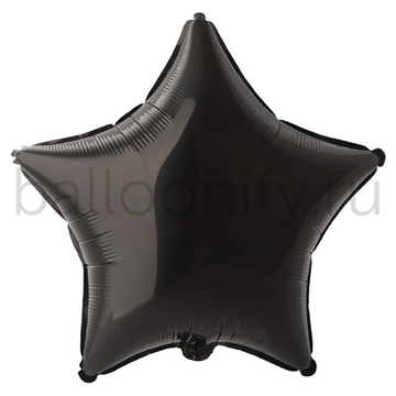 Фольгированная фигура, звезда, 18"/46СМ Пастель Black