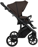 Детская коляска Roan Bass Next 2.0 3 в 1 с автокреслом Pituso Santiso Pro Black BSN/44/2 Turkish Coffe/Black/руч.Cappuccino
