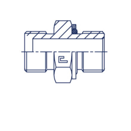 Штуцер FH BSP 1.1/2" BSP 1.1/2" o-ring