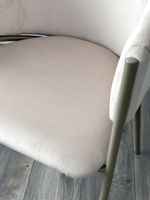 Стул М-City DISAUR Дилл, H-06 Бежевый, Велюр, Шампань каркас