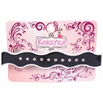 Заколка - автомат «ЭКЛЕР», форма волна, сари,цвет черный, 9*1,5см (блистер Кокетка)