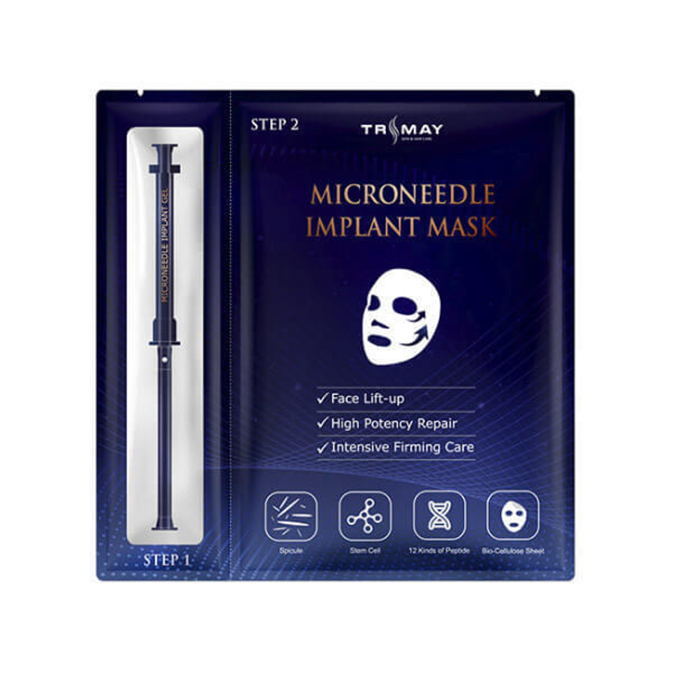 Омолаживающая маска для лица с микроиглами Trimay Microneedle Implant Mask.