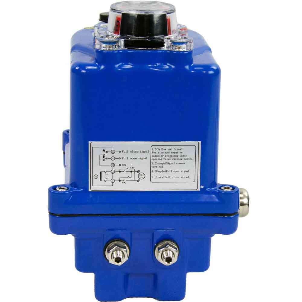 Quarter-turn electric actuator Elephant 003 blue 24 V