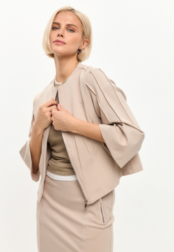 Трикотажный жакет на молнии