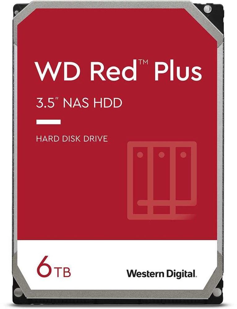 Жесткий диск WD Original SATA-III 6Tb WD60EFZX NAS Red Plus (5640rpm) 128Mb 3.5&quot;