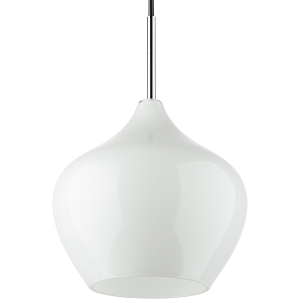 803040 Подвес PENTOLA 1х40W E14 ХРОМ/БЕЛЫЙ