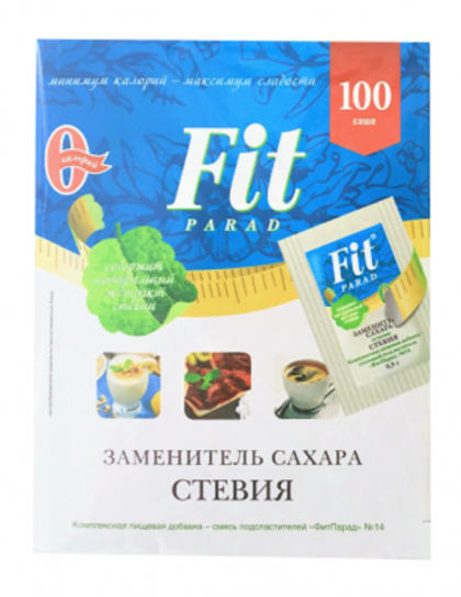 Сахарозаменитель эритрит+стевиозид Fit Parad № 14, саше, 100 шт