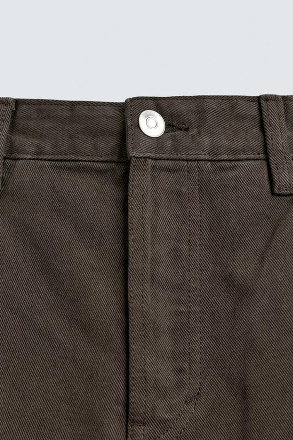 ZARA ДЖИНСЫ STRAIGHT FIT, КОРИЧНЕВЫЙ