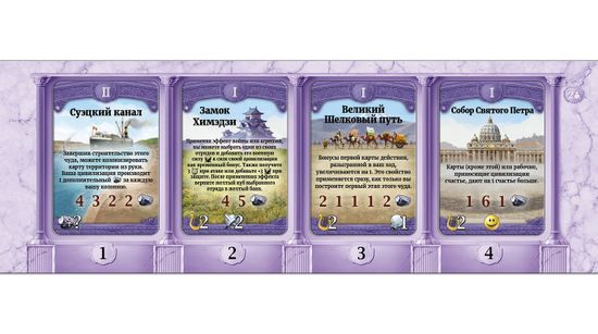 Настольная игра Сквозь века. Новые лидеры и чудеса Дополнение