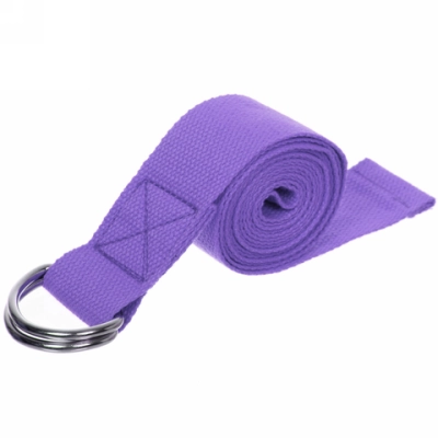 Ремень для йоги 180х4см, фиолетовый