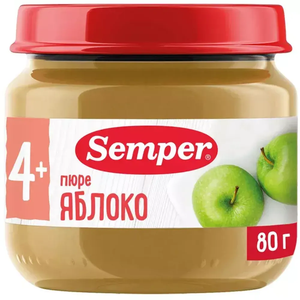 Купить Semper пюре &quot;Пюре из яблок&quot; (80грх12) в Казахстане