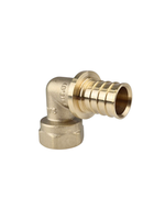 Угольник аксиальный, латунь, внутренняя резьба,25х3/4", желтый, RTP (80/10)