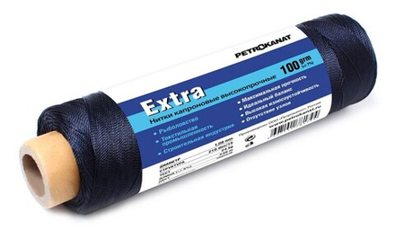 Нить капроновая Extra 100г ЧЕРНАЯ