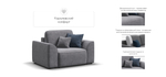 Кресло Кинг Модуль Велюр Роял агат