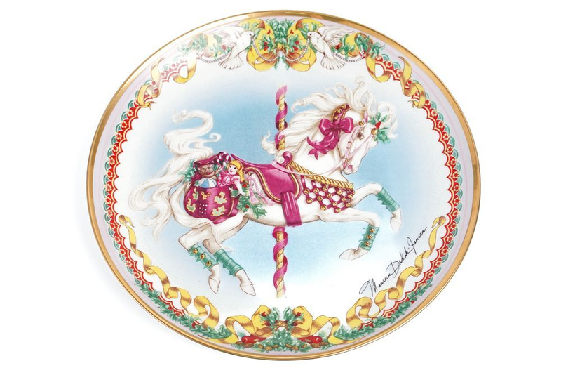 Коллекционная декоративная тарелка «Рождественский скакун» (Christmas Prancer)