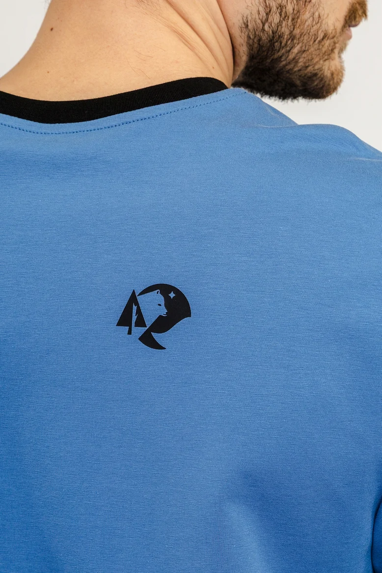 Футболка "НОХО" мужская, цвет "Полуночная синева"