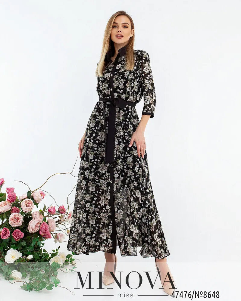 Платье 8648-чёрный Minova