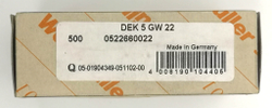 Маркер для клемм 5х5мм dekafix 5 GW 22 (50 шт.) Weidmuller 0522660022