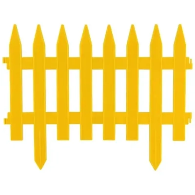 Забор декоративный GOTIKA желтый (4 секции)