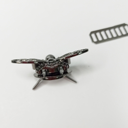 Замок вертушка  Мотылек на винтах 32*46 Черный никель