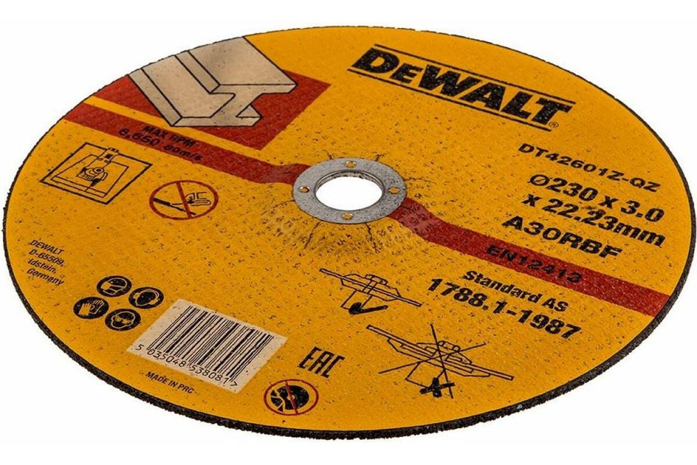 Круг отрезной по металлу INDUSTRIAL (230х22,2 мм) DEWALT DT42601Z