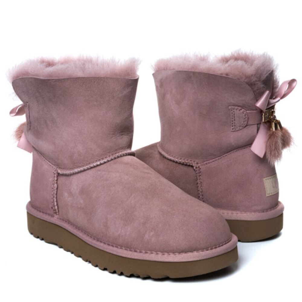 Угги Bailey Bow Mini Tassel Dusk