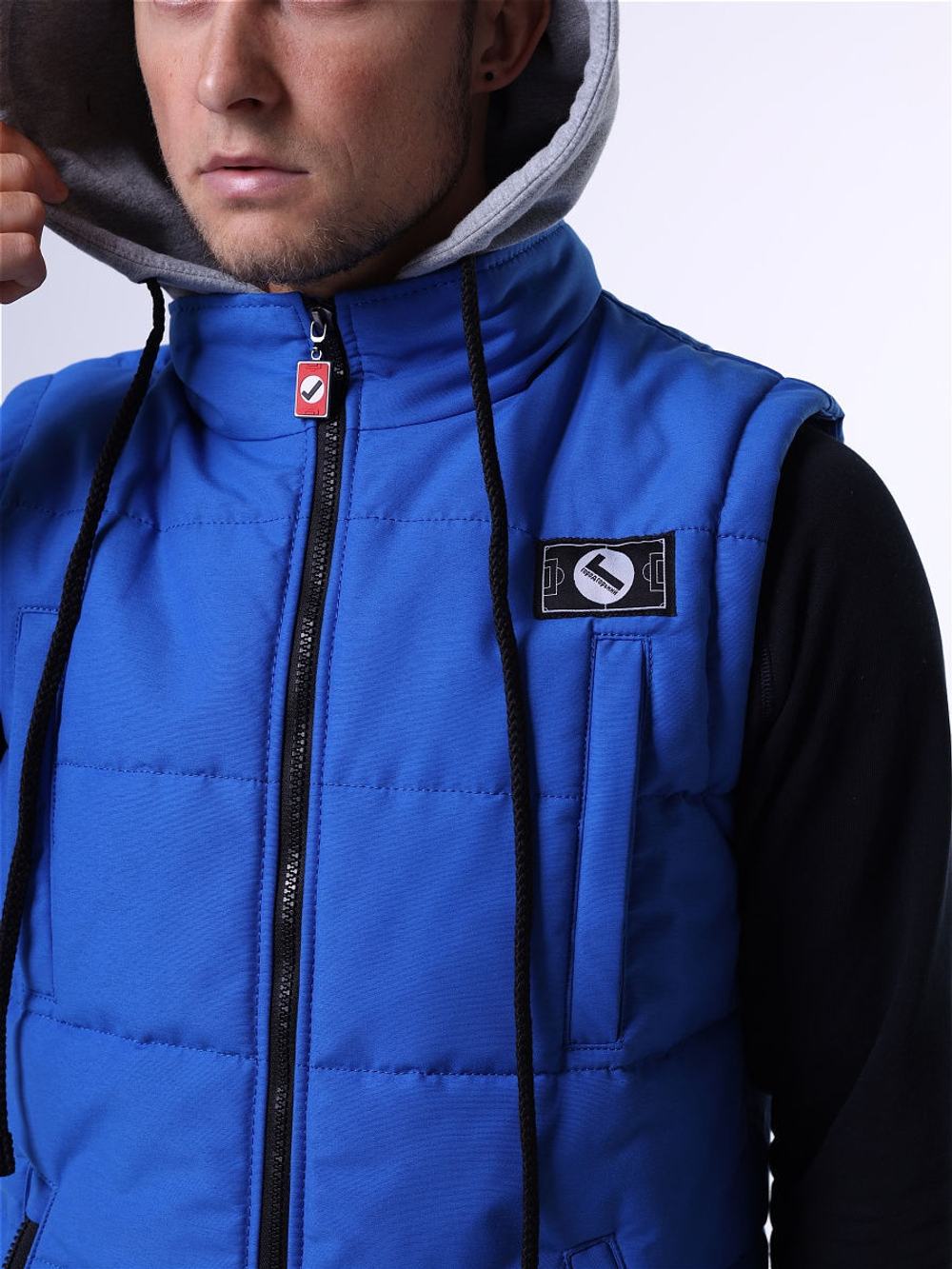 Жилет утепленный васильковый Город Горький