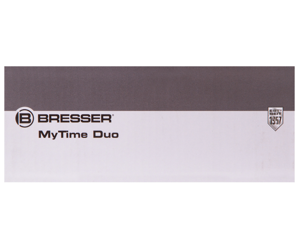 Часы настольные Bresser MyTime Duo LCD, белые