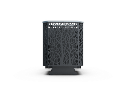 Банная печь Душа- 15 Сетка Древо панорама 8мм