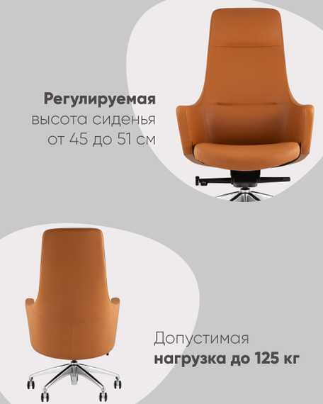 Кресло руководителя TopChairs Ferris коричневое