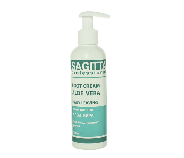 Sagitta Foot cream ALOE VERA, крем для ног алое вера, 200мл