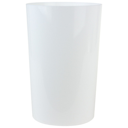 Вазон (пластик) "Инфинити" D15xH23см 4л (Белый)