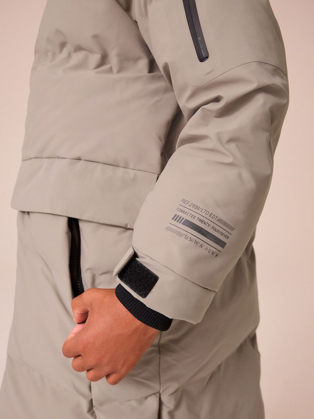 Пуховик непромокаемый для мальчика Next 414-149, Бежевый