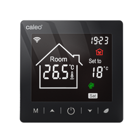 Терморегулятор CALEO C947 Wi-Fi встраиваемый, цифровой, программируемый, 3,5 кВт (черный)