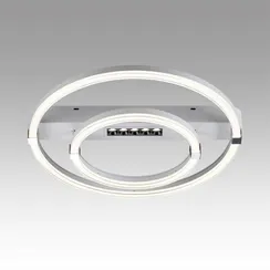 7665/55LR MITRA LED SN 64 Светильник пластик/белый LED 55Вт 3000-4000-6000K 545х505 IP20 пульт ДУ TRECKY