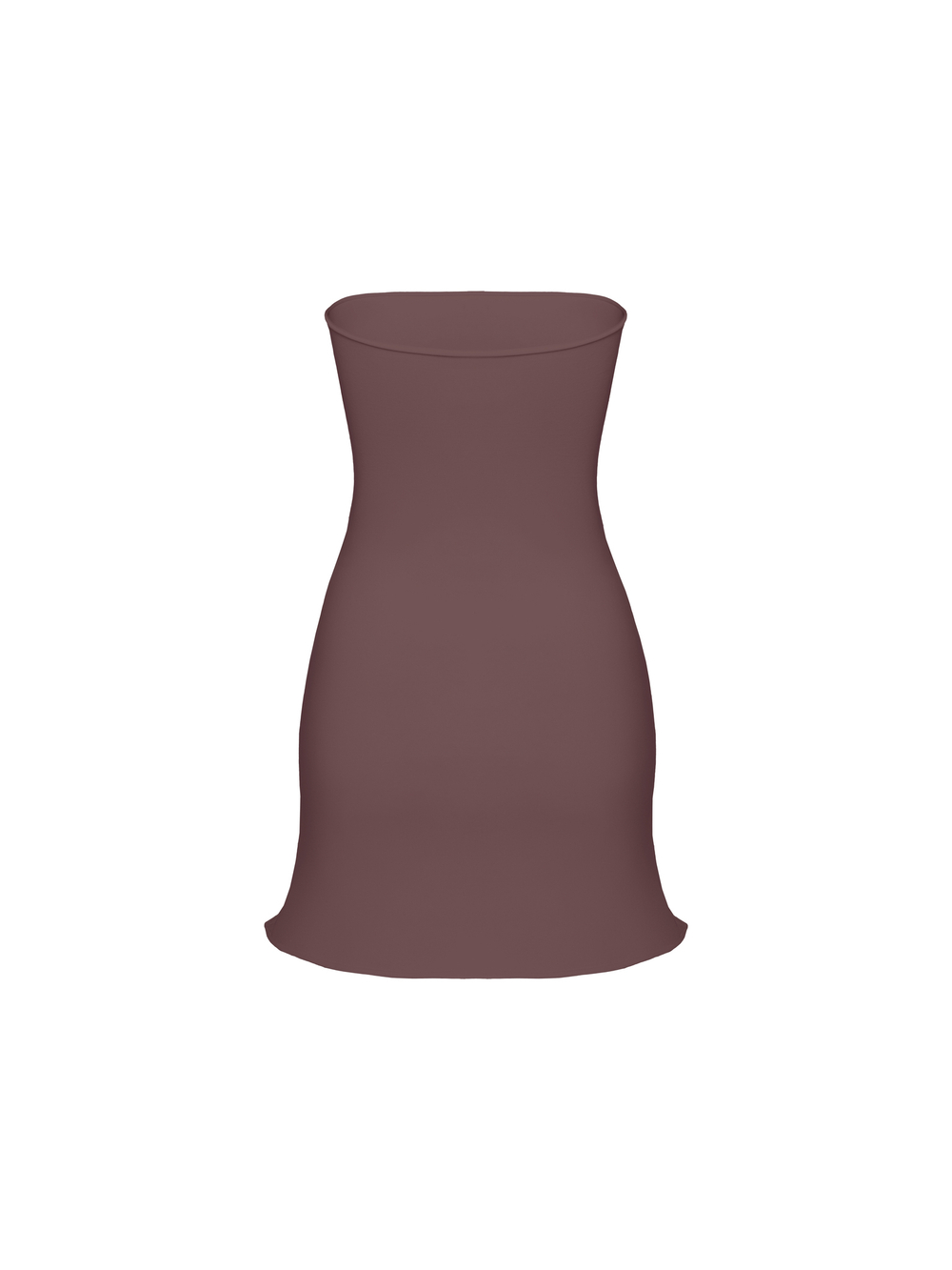 chocolate bandeau dress