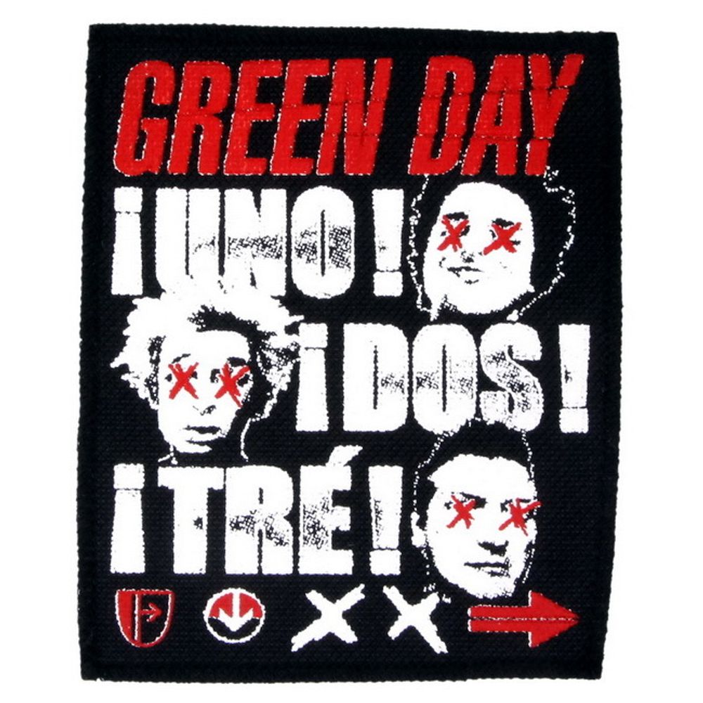 Нашивка Green Day - Uno! Dos! Tre!(90X110)