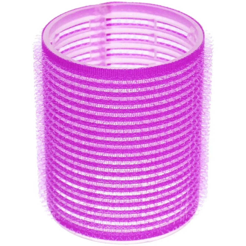 Бигуди липучки, 6шт., однотонные, сиреневый, d-5см