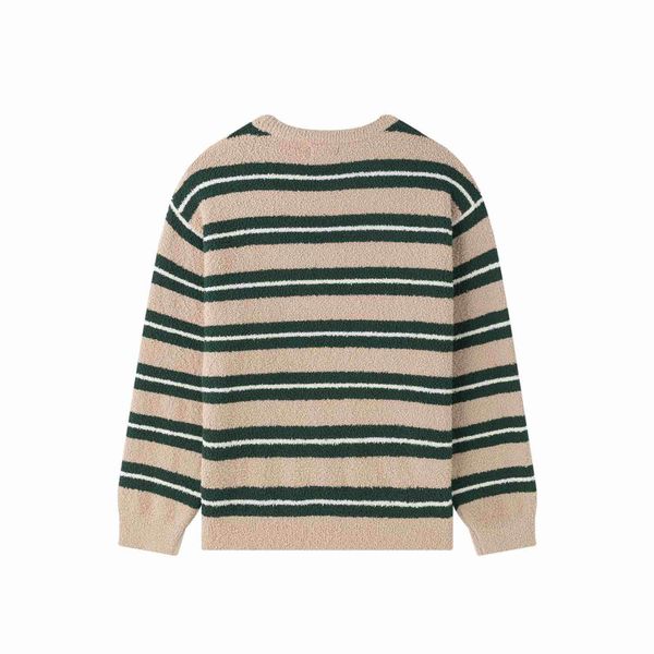 Свитер Soft Strips песочный/темно-зеленый - фото 2