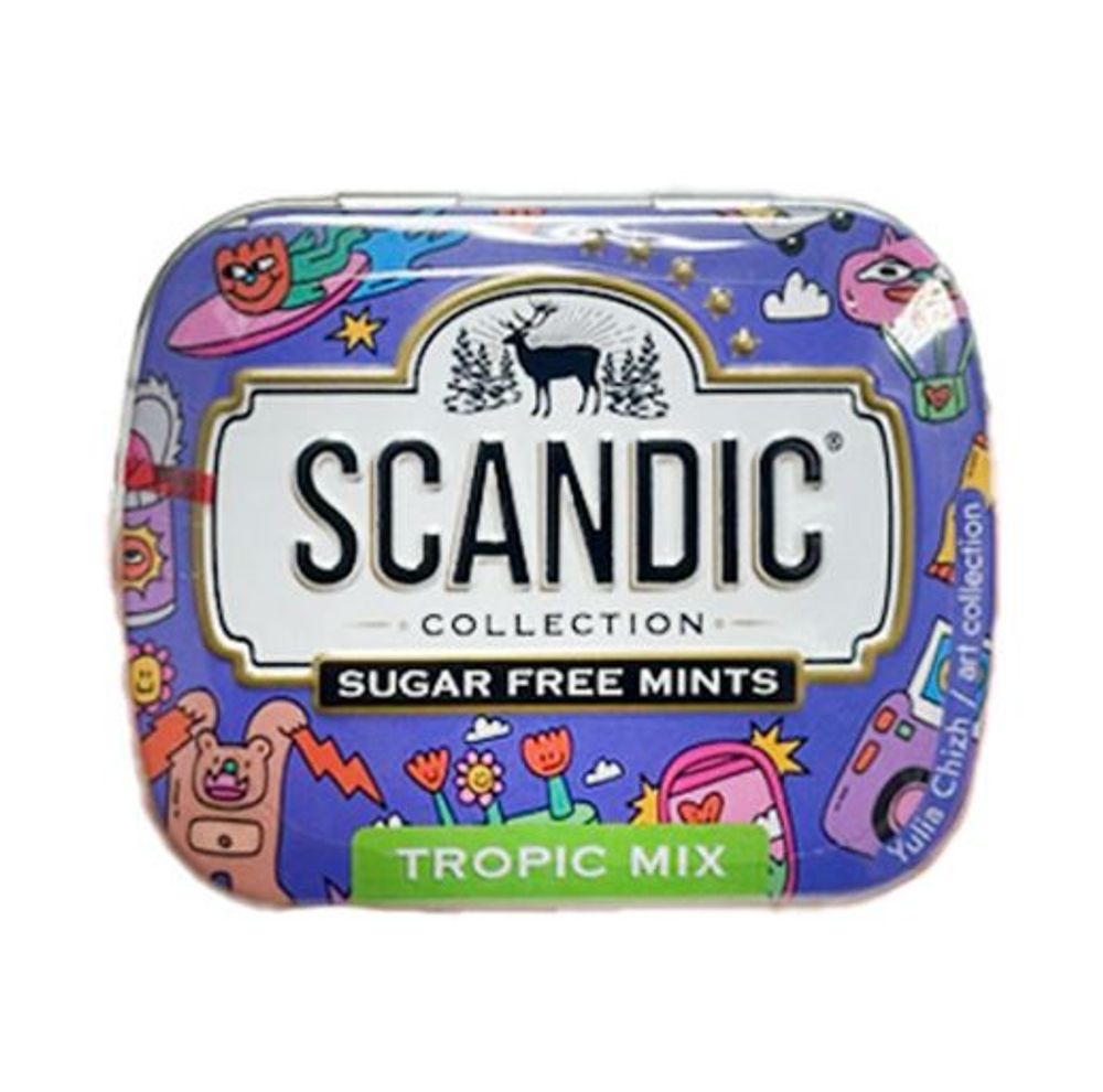 Конфеты Scandic Tropical Mix 14гр