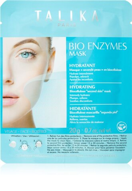 Talika Bio Enzymes Mask Hydrating - увлажняющая тканевая маска /   20  g  / GTIN 3139436023004
