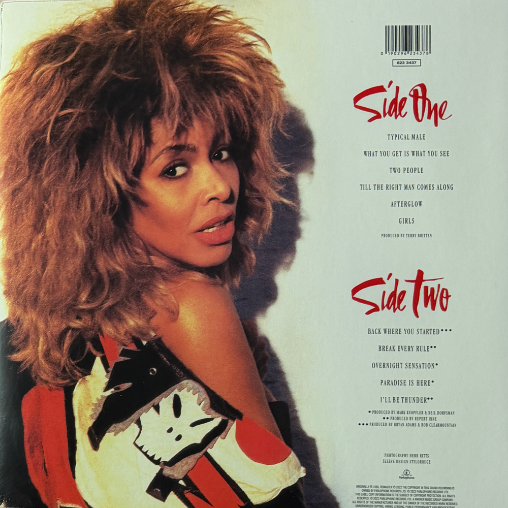 Виниловая пластинка Tina Turner ‎– Break Every Rule LP