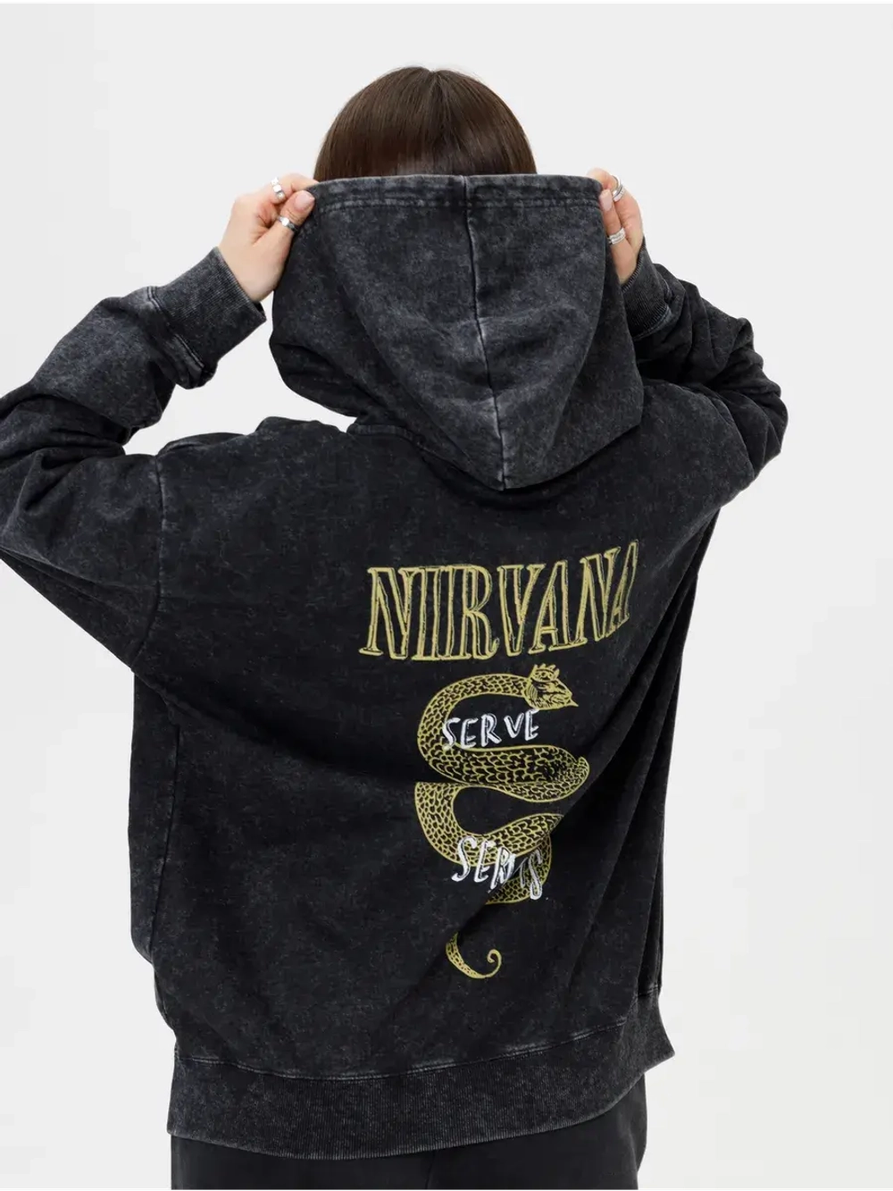 Зип Худи PARABOLA Nirvana оверсайз для мужчин и женщин
