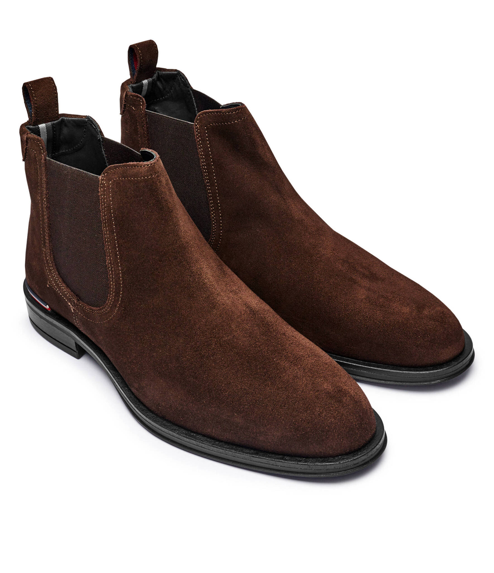 Кожаное челси Tommy Hilfiger - коричневый(FM0FM04757)