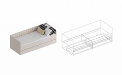 Кровать с 2 ящиками "Тефия" 800