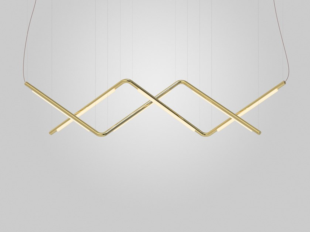 Pendant design lamp  Pipeline by ANDlight (Gold)