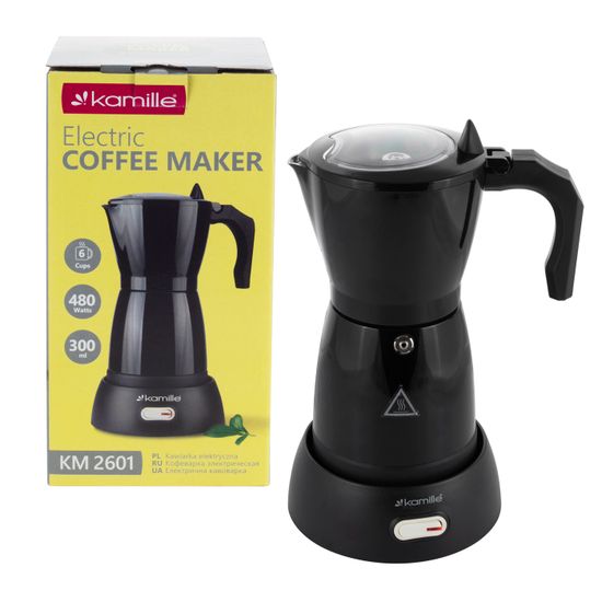Кофеварка гейзерная электрическая Kamille КМ-2601