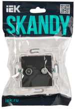 SKANDY Розетка двойная TV+SAT SK-A13G графит IEK