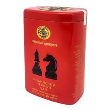 Чай черный Black dragon Индийский Шахматы жестяная банка, 100 г