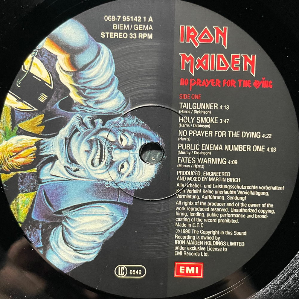 Iron Maiden ‎– No Prayer For The Dying (Европа 1990г.)